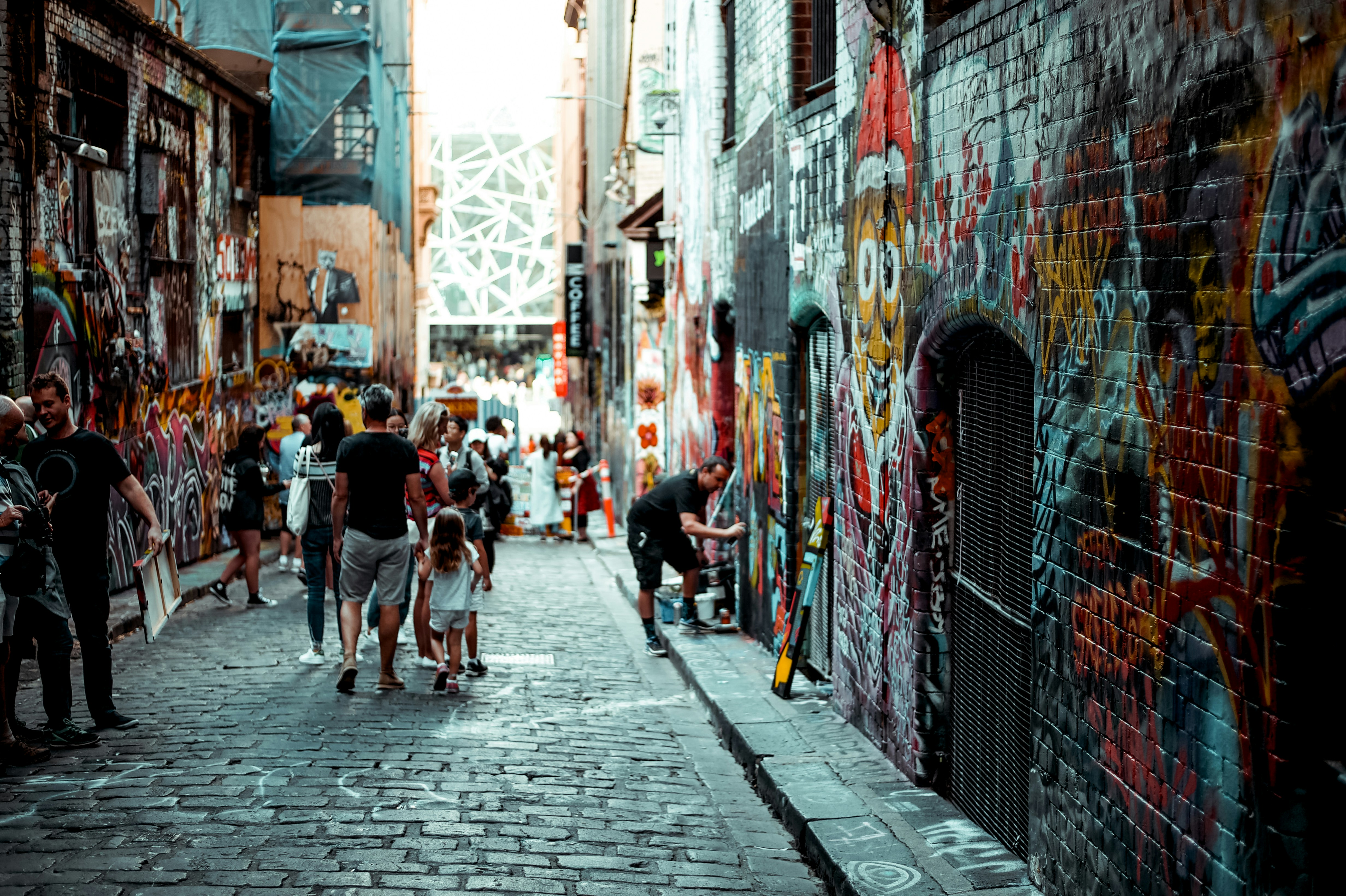 People socialising in Melbourne