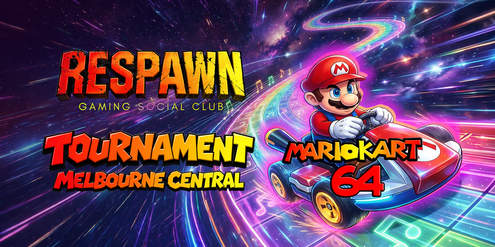 Respawn Mario Kart Tournament at Melbourne Central Lion Hotel